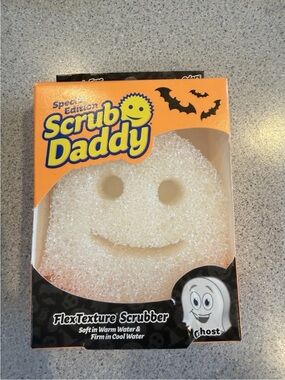 Scrub Daddy Special Edition FlexTexture Scrubber Halloween Fall White Ghost New